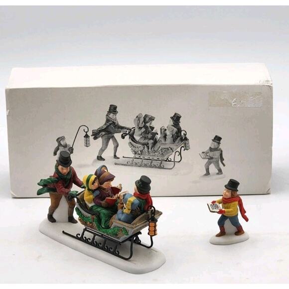 Dept 56 Caroling With The Cratchit Family Heritage Village Set Of 2 In Box *READ - Picture 3 of 15